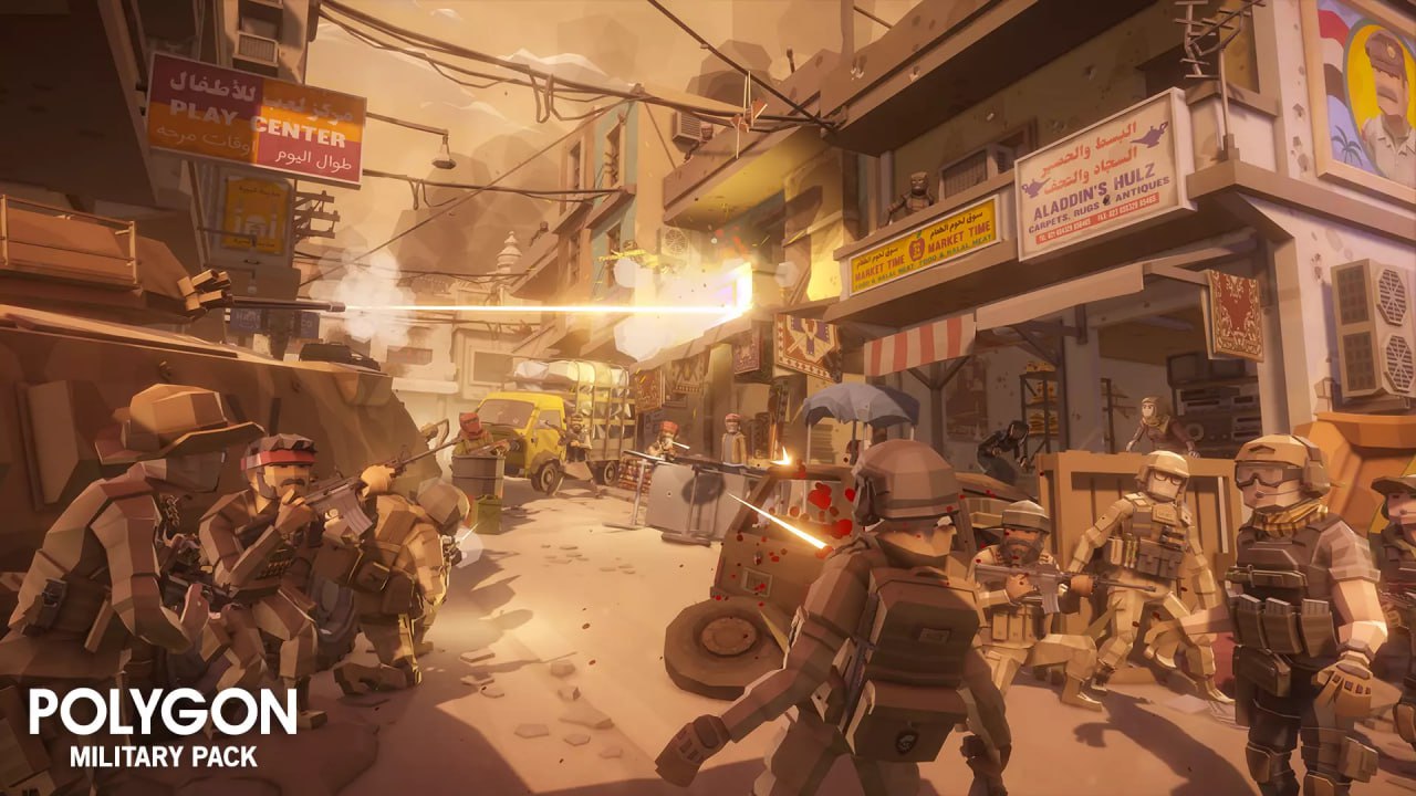 POLYGON Military - Low Poly 3D Art by Synty📱 - изображение 2